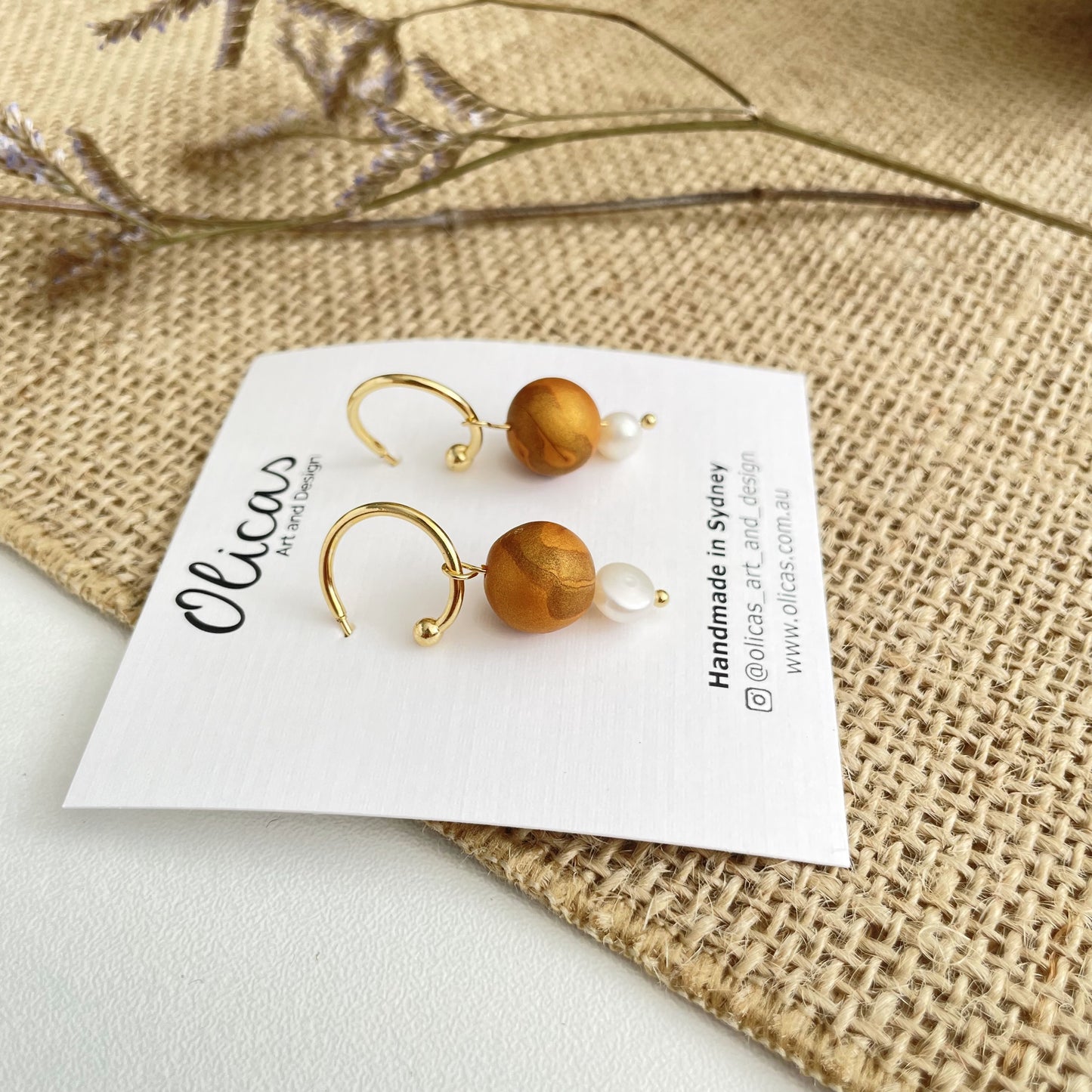 Tilly Dangles with Fresh Pearls in Gold