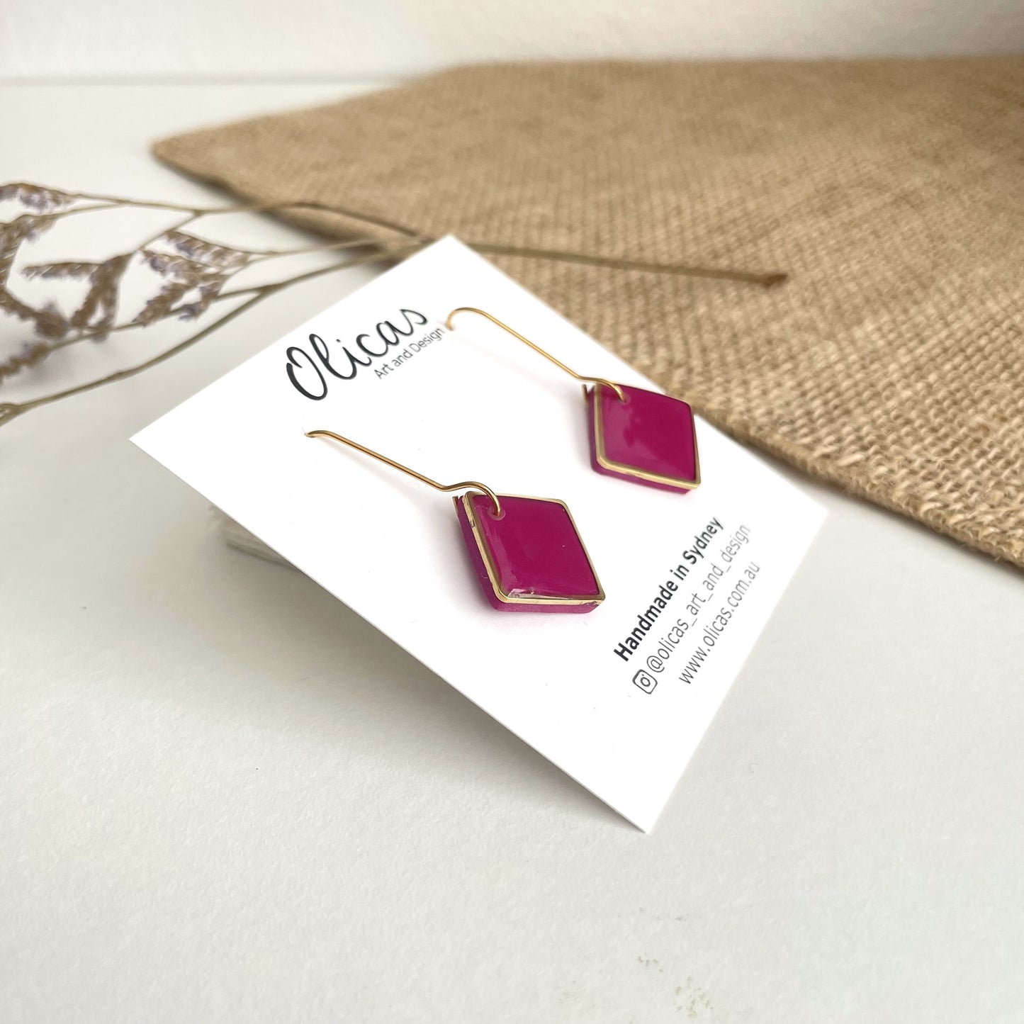 Zara Dangles in Violet