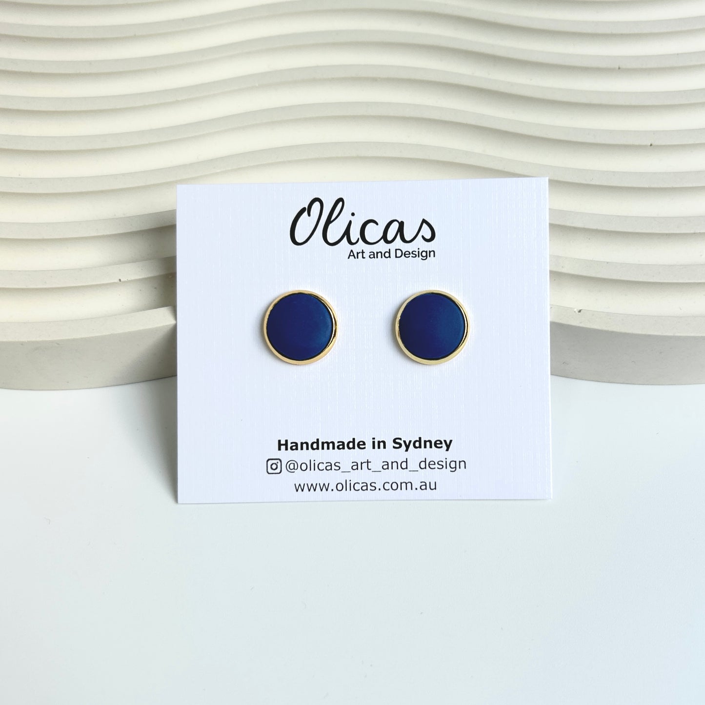 Mia Studs in Navy