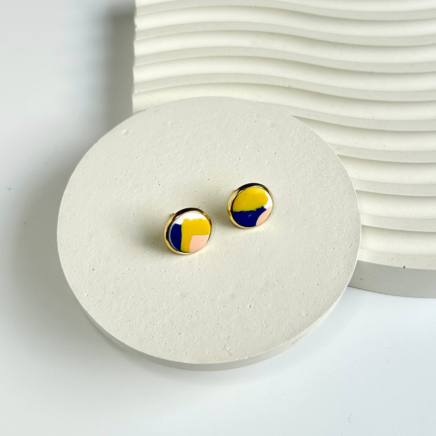 Mia Studs in Colour Collage