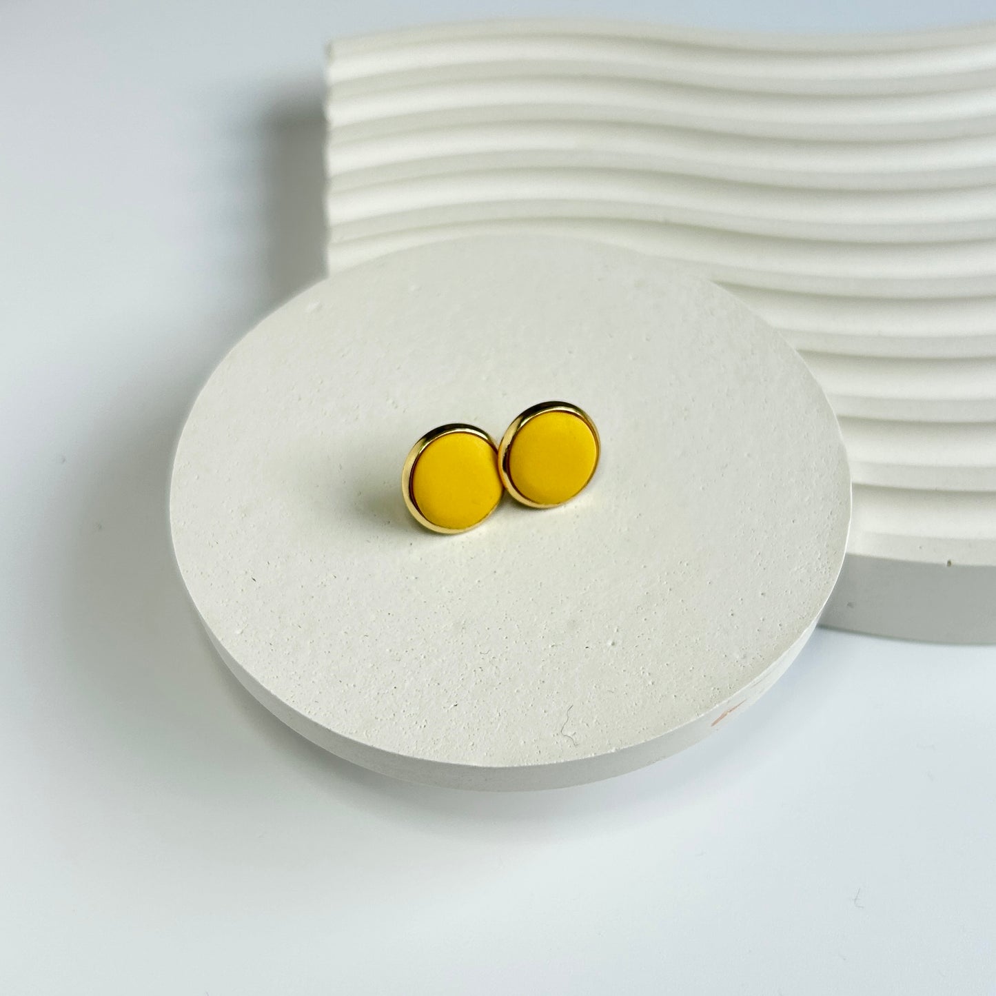 Mia Studs in Mustard Yellow