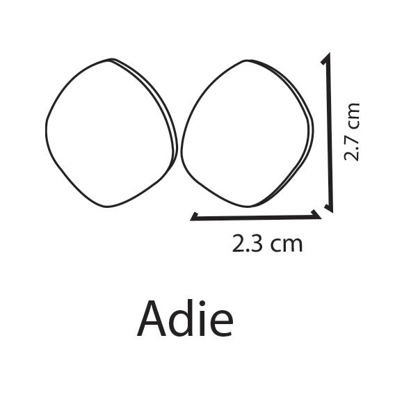 Adie Studs in hand painted 'Moonlit Reef'