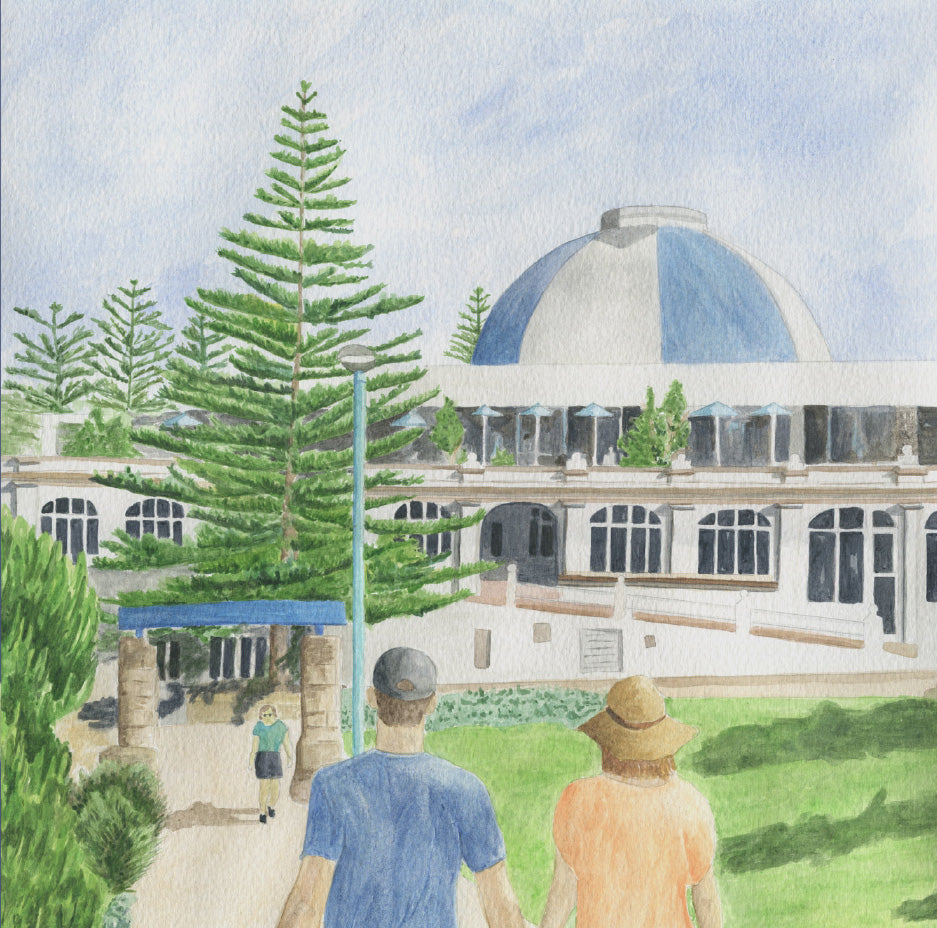Watercolour Greeting Card - Coogee Pavilion