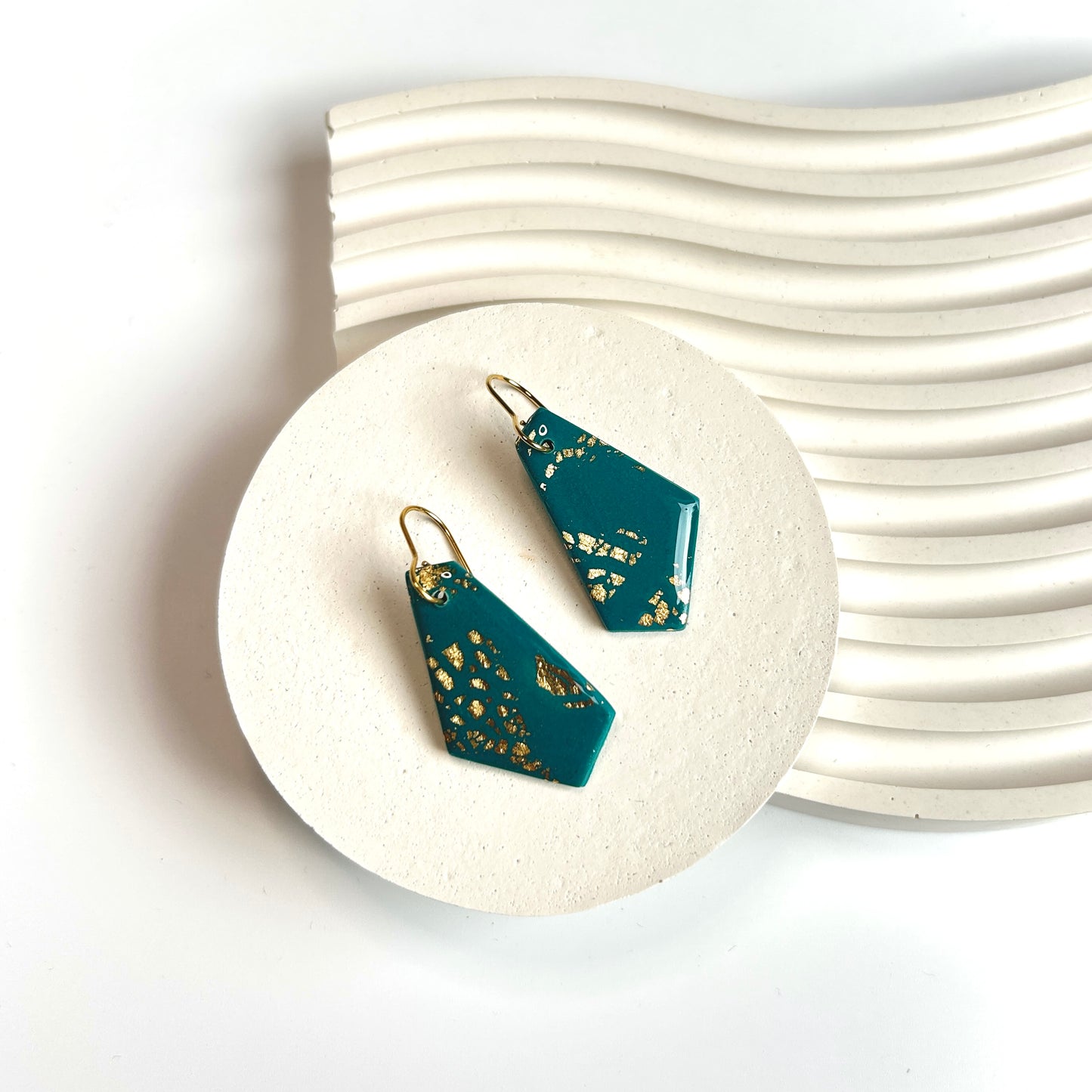 Amelia in Teal and Gold