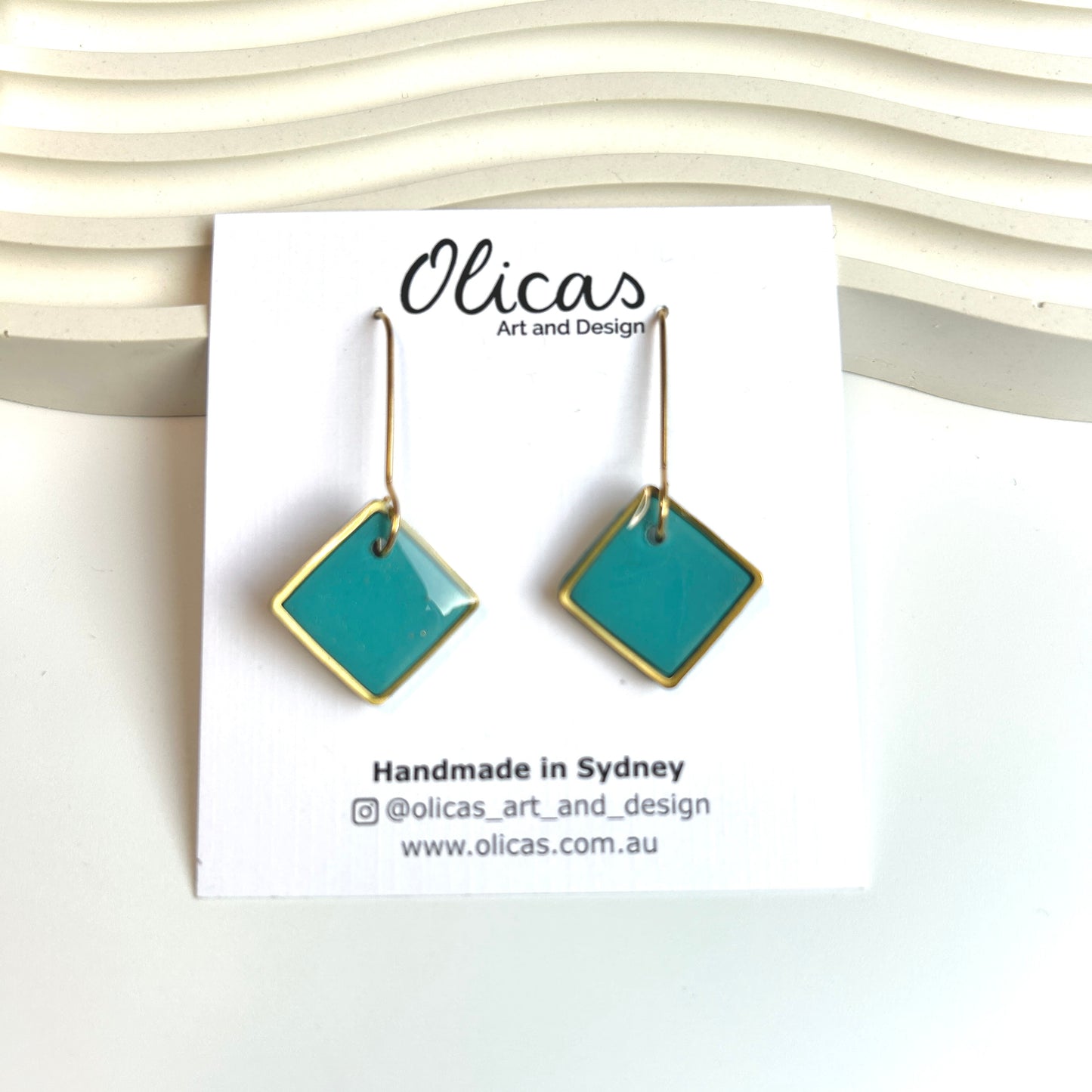 Zara Dangles in Ocean Blue