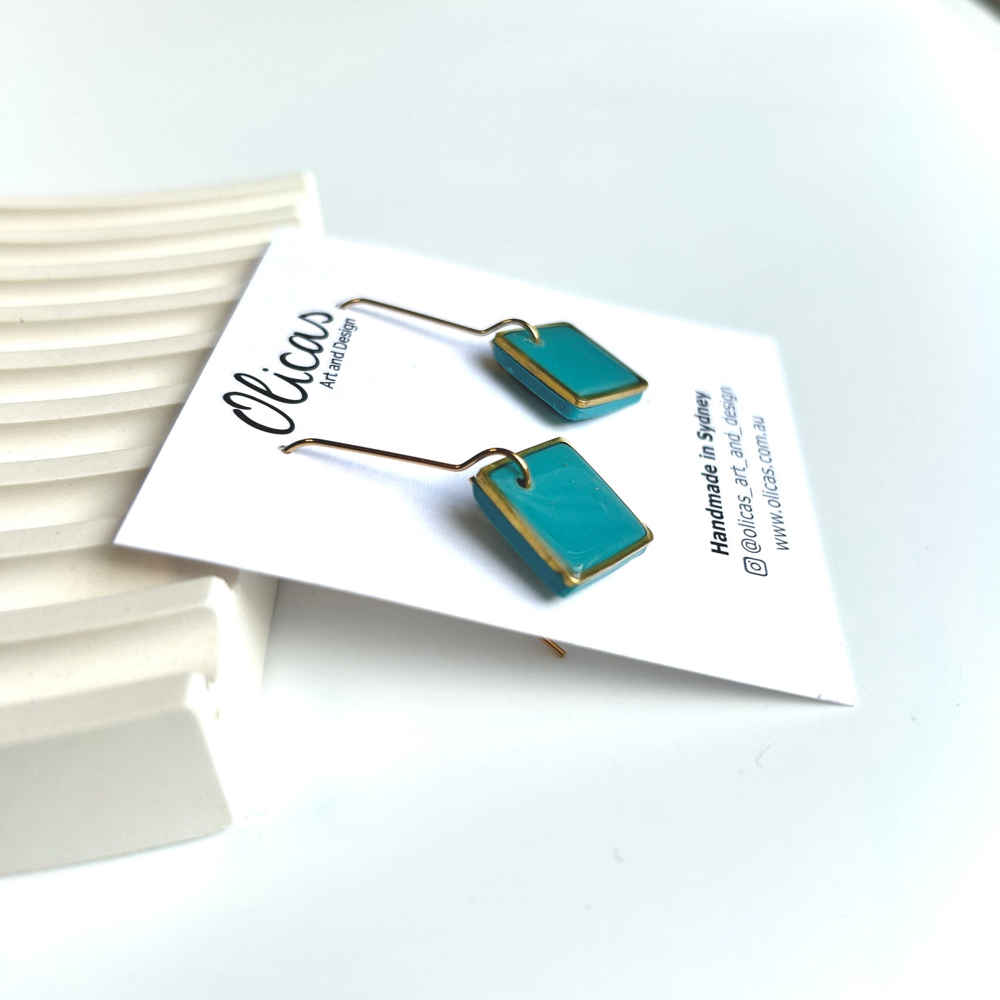 Zara Dangles in Ocean Blue