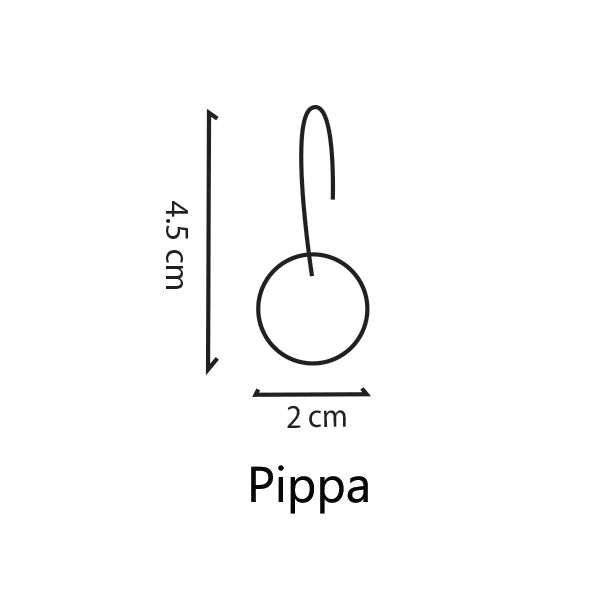 Pippa Dangles in Red with Gold