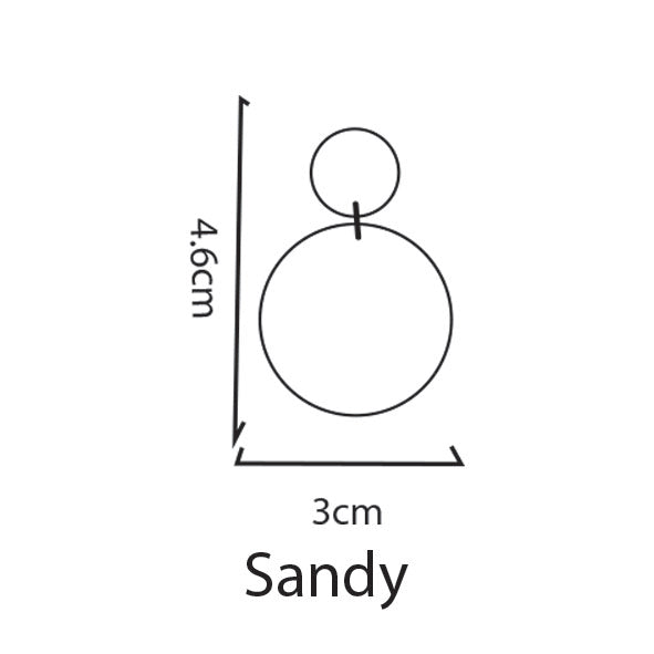 Sandy in 'Colour Collage', Gold plated top