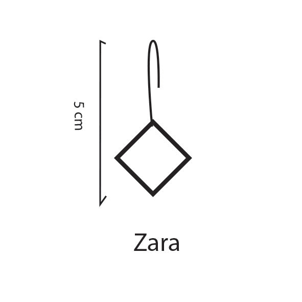 Zara Dangles in hand painted 'Moonlit Reef'