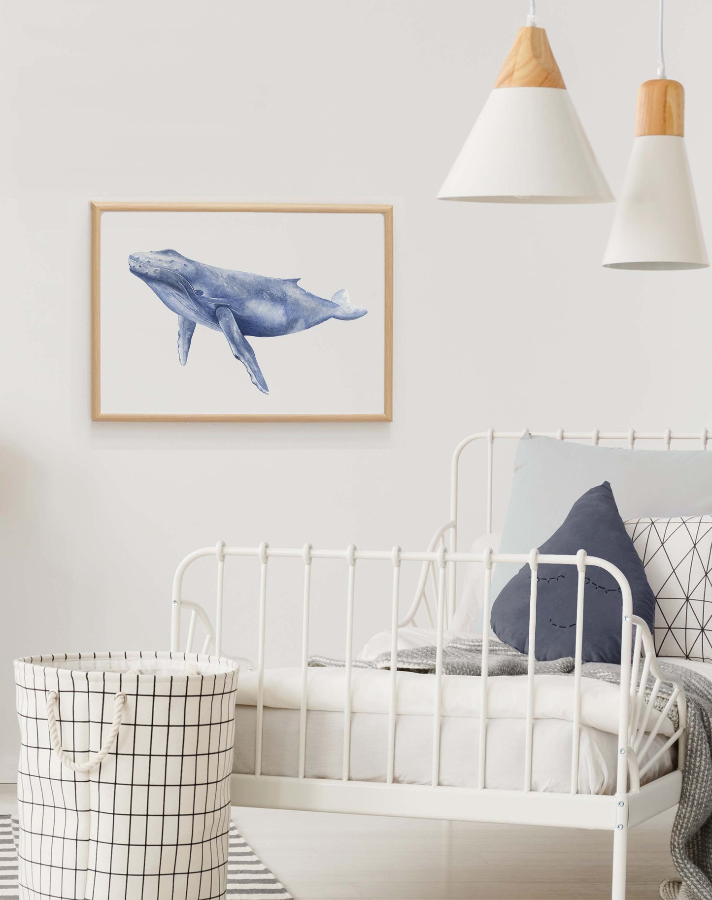 Whale Watercolour Print