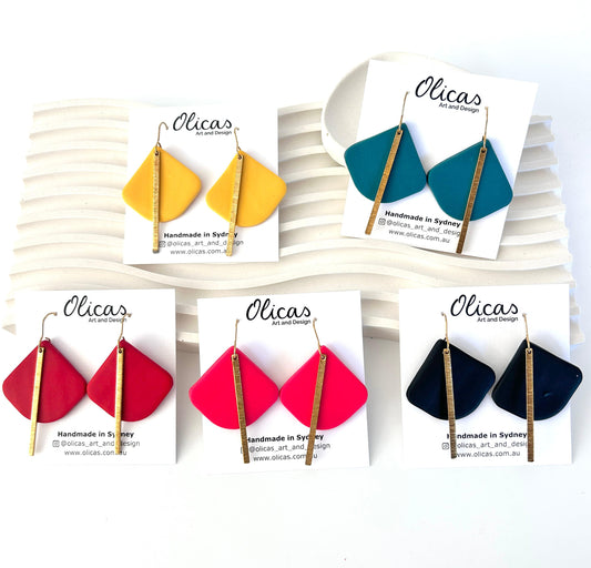 Lupita Dangles in Block Colours