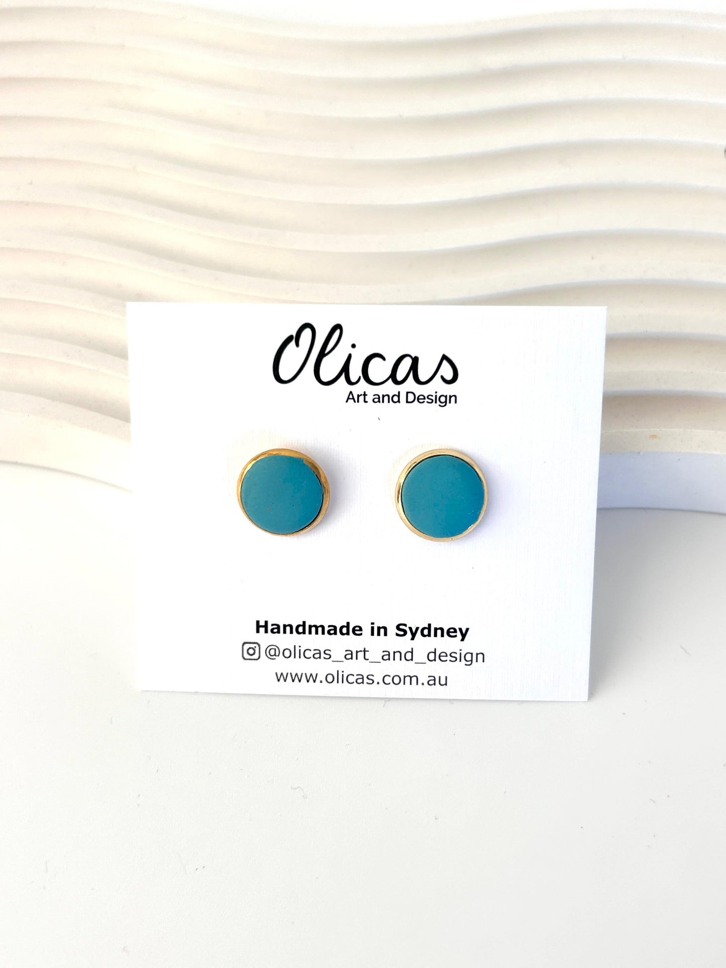 Mia Studs in Block Colours