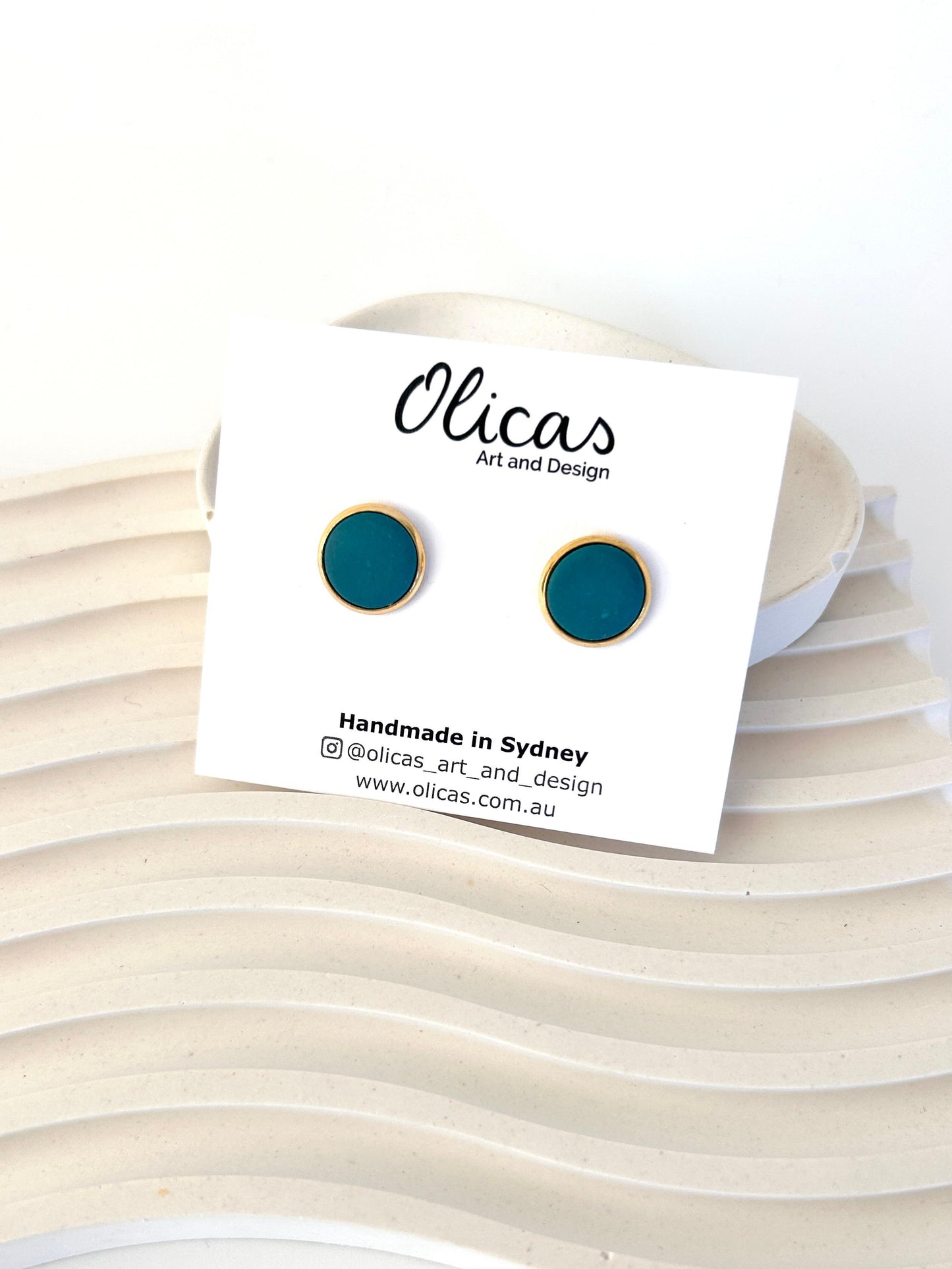 Mia Studs in Block Colours