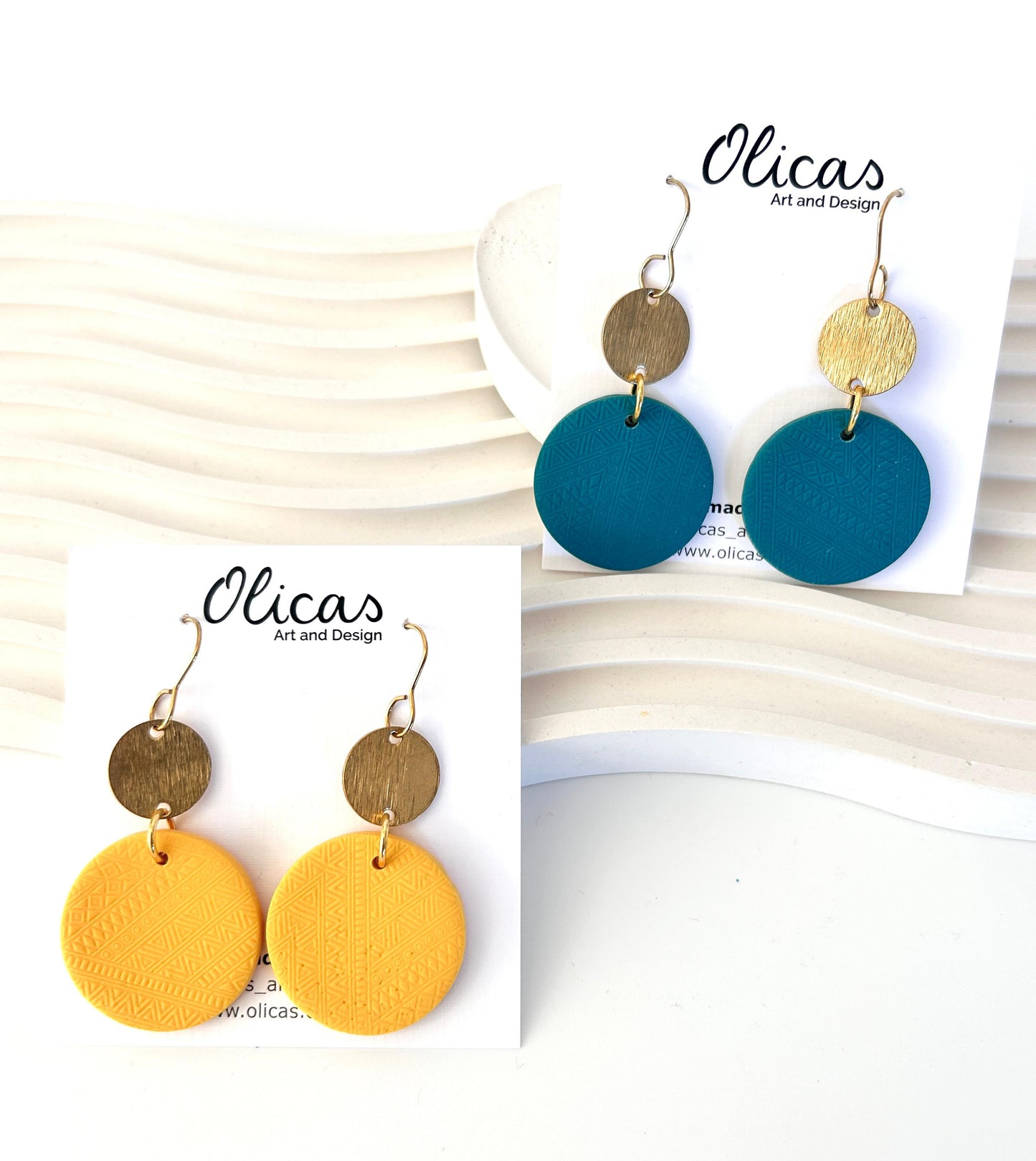 Kenya Dangles in Block Colours