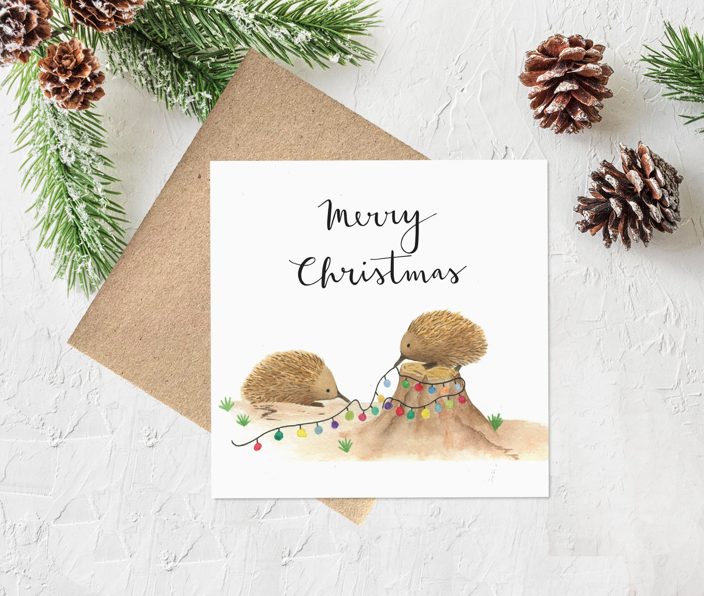 Watercolour Christmas Card Pack of 10