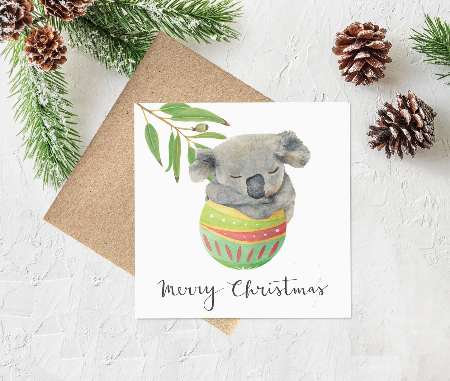 Watercolour Christmas Card Pack of 10