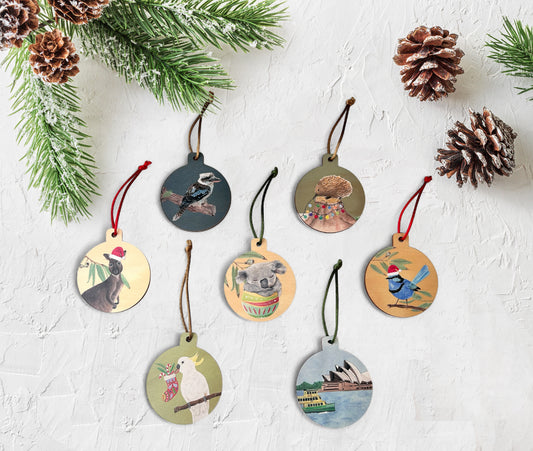 Wooden Ornaments / Australian animals ornaments