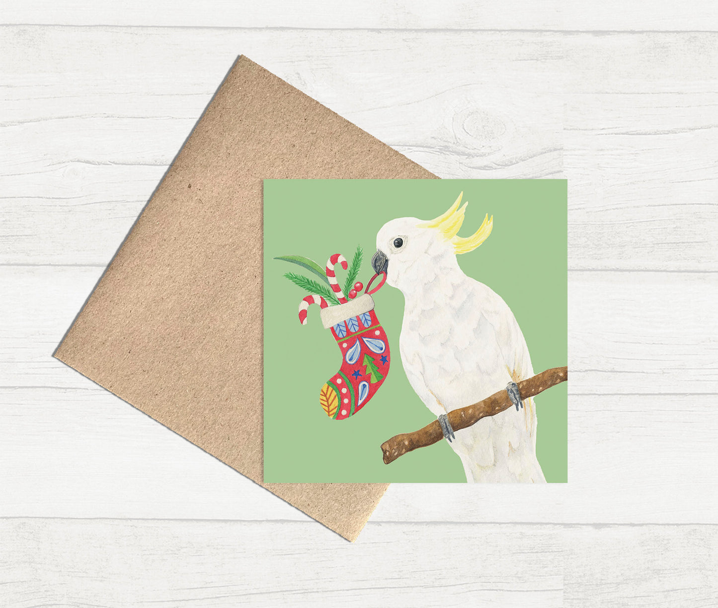 Watercolour Christmas Card Pack of 10