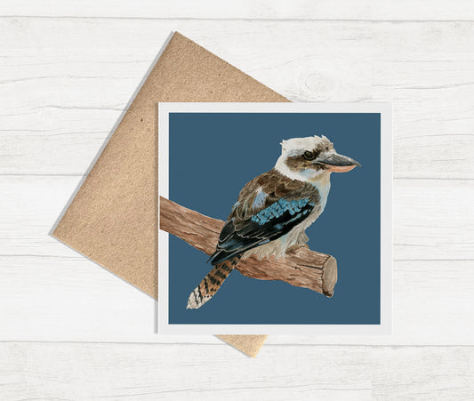 Watercolour Greeting Card - Kookaburra
