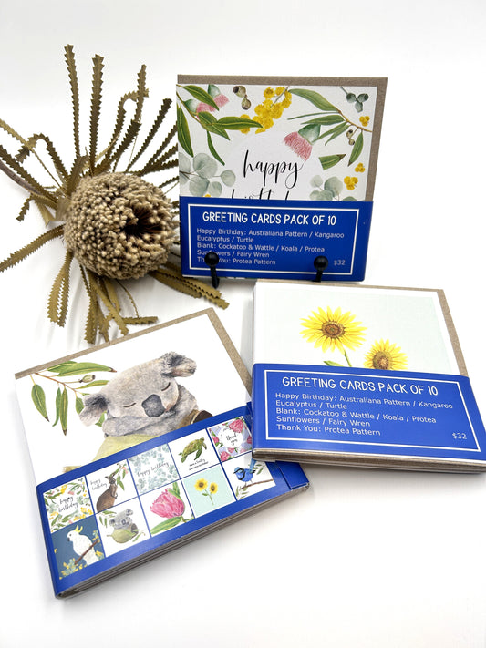 Watercolour Greeting Card Pack of 10
