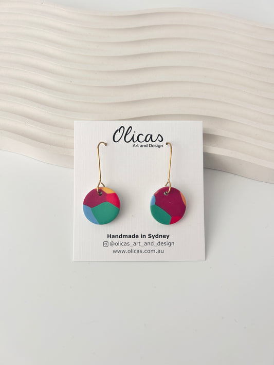 Pippa Dangles in 'Colour Splash' pattern