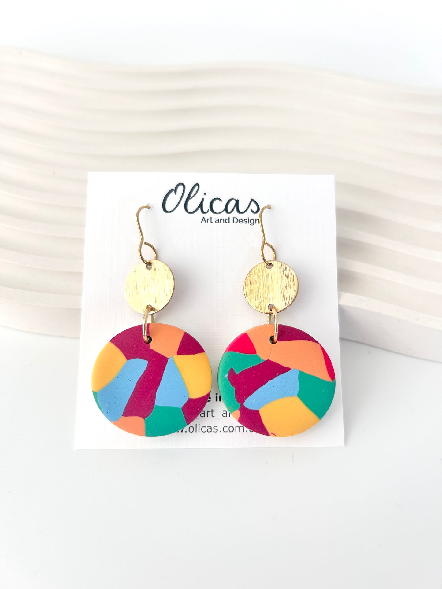 Kenya Dangles in 'Colour Splash' pattern