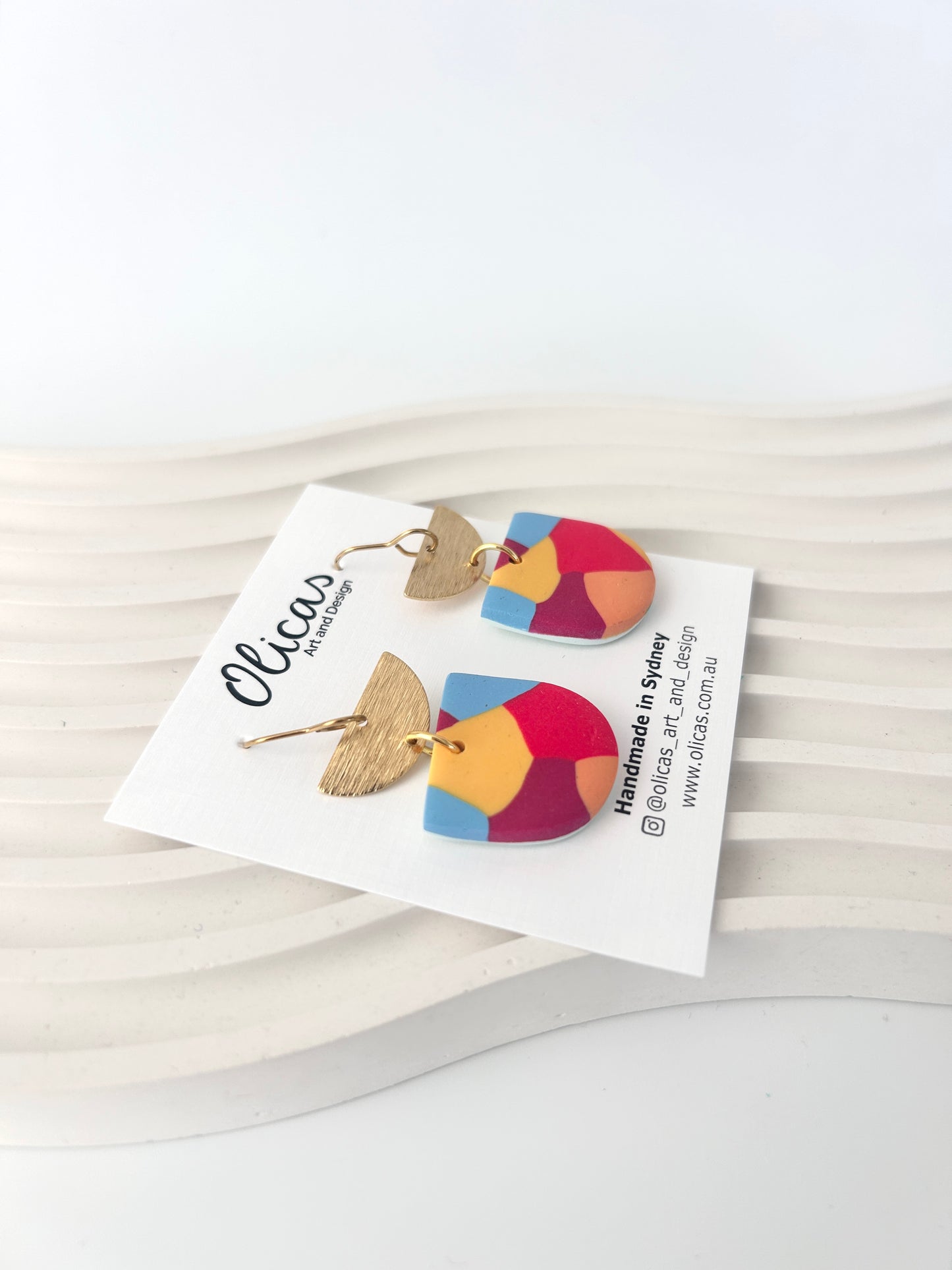 Lexi Dangles in 'Colour Splash' pattern