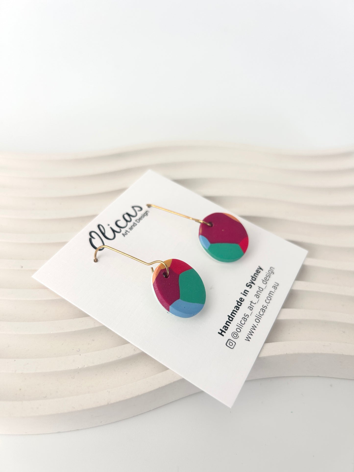 Pippa Dangles in 'Colour Splash' pattern