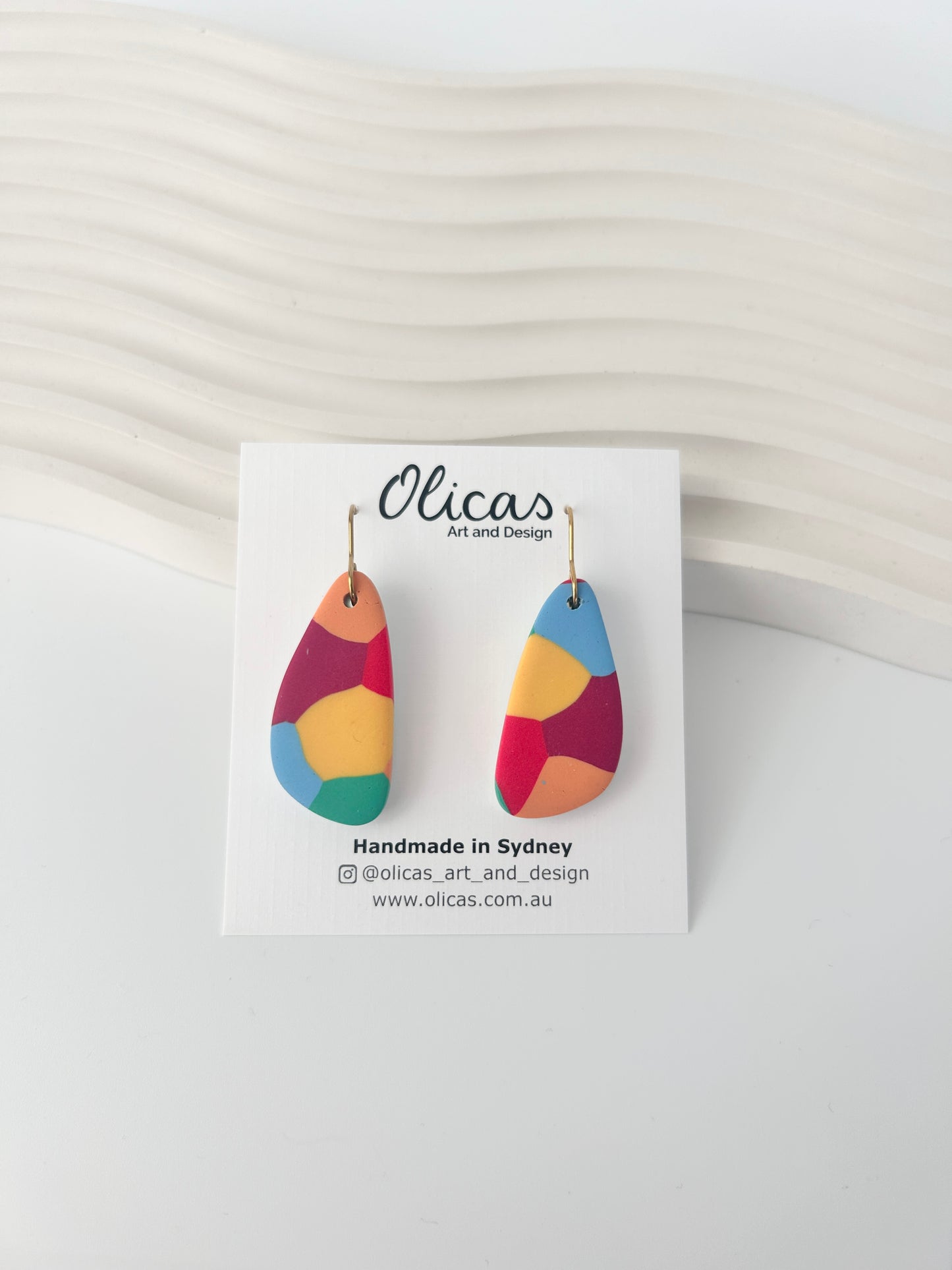 Abby Dangles in 'Colour Splash' pattern