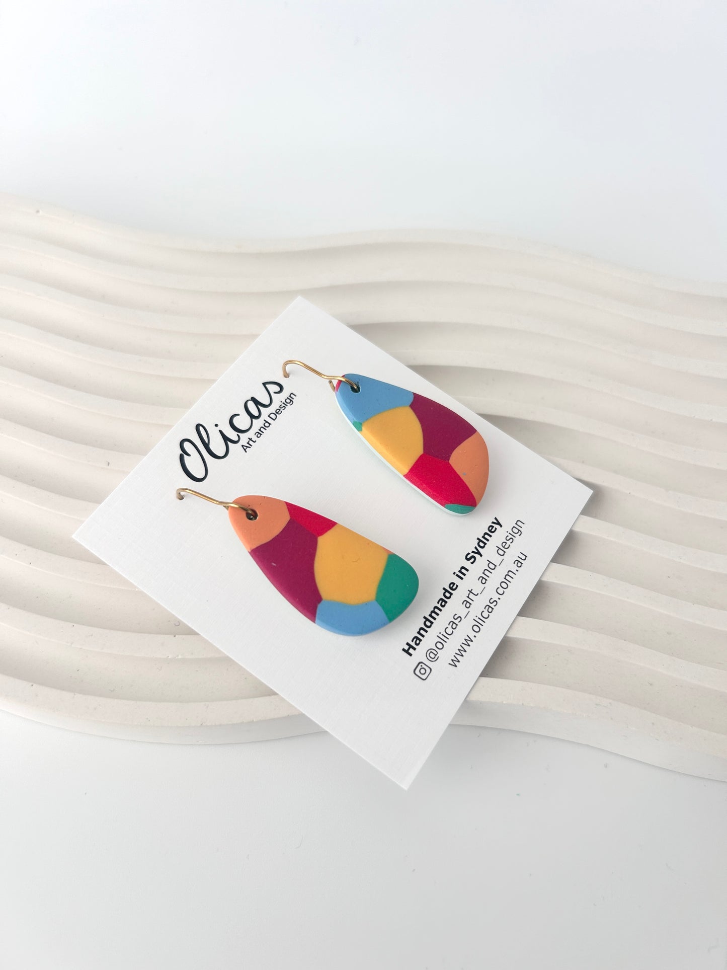 Abby Dangles in 'Colour Splash' pattern