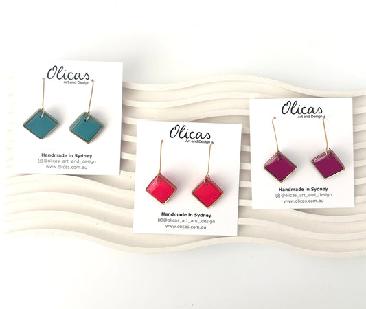 Zara Dangles in Block Colours