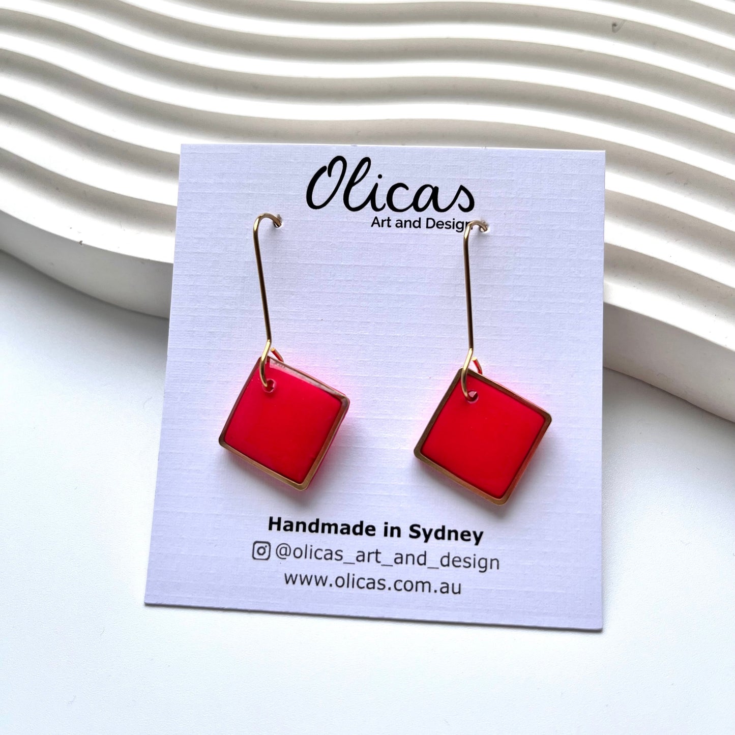 Zara Dangles in Block Colours