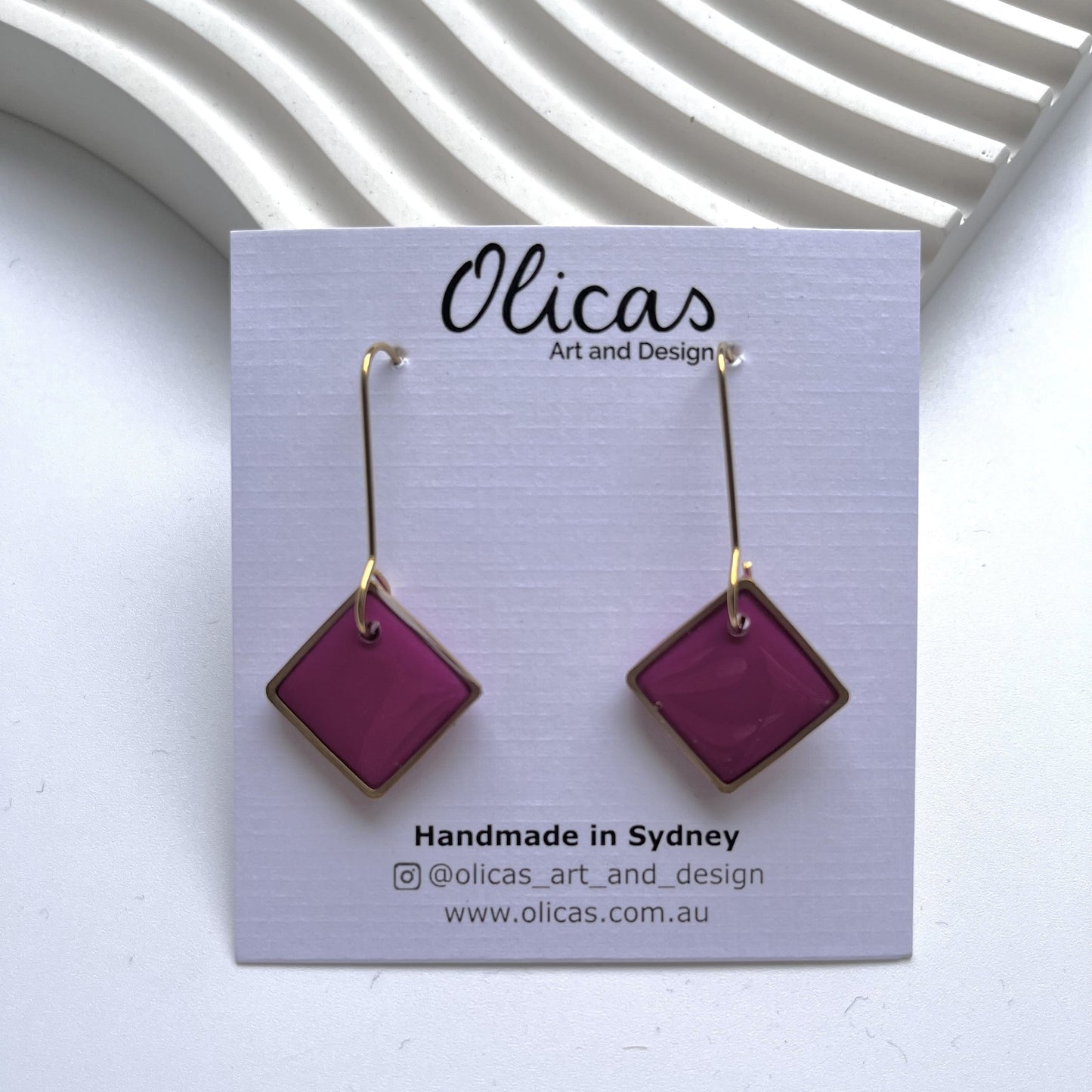 Zara Dangles in Block Colours