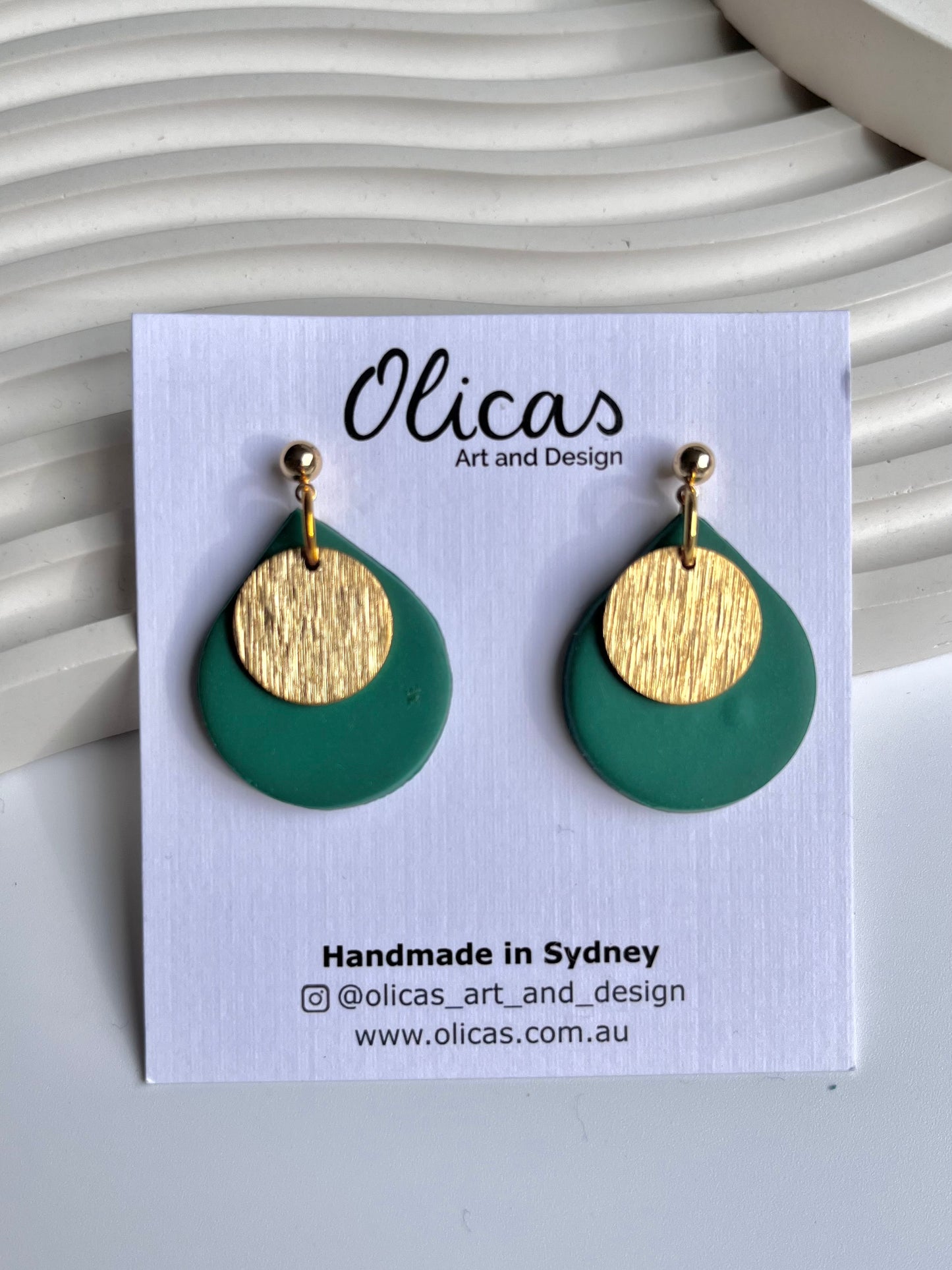 Coco Ball Stud Dangles in Block Colours