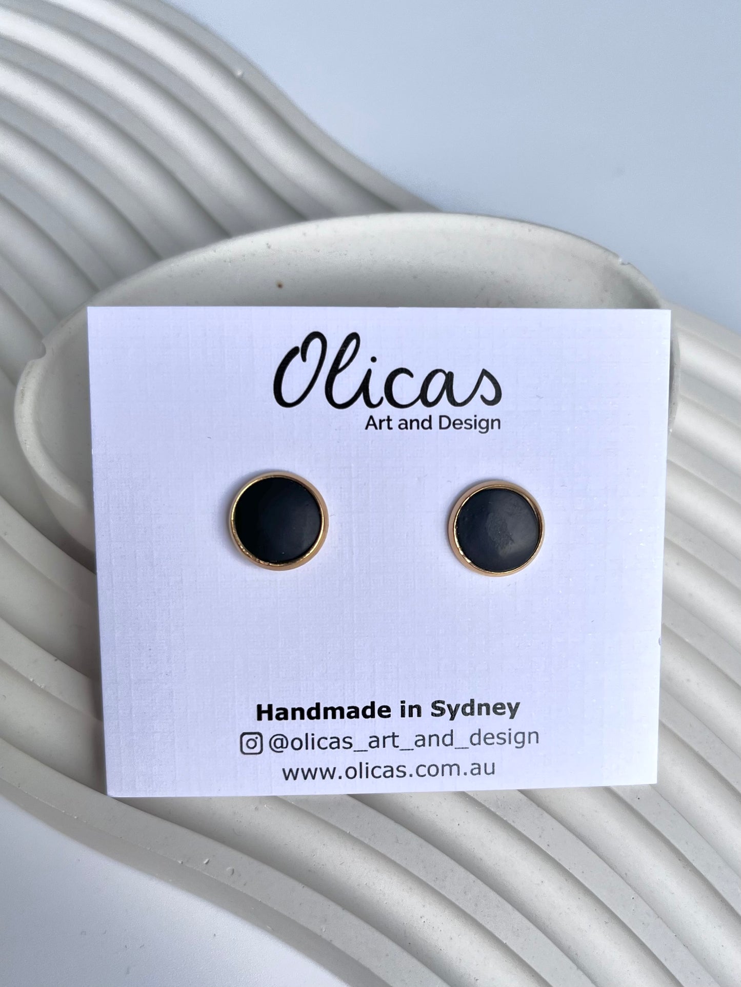 Mia Studs in Block Colours