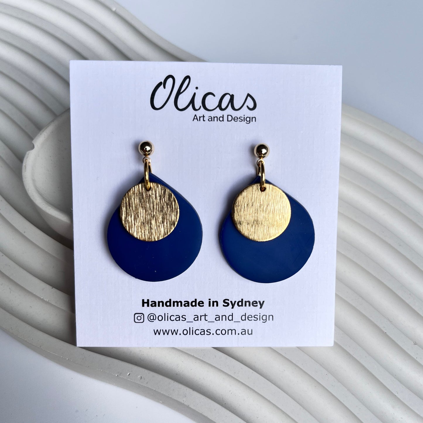 Coco Ball Stud Dangles in Block Colours