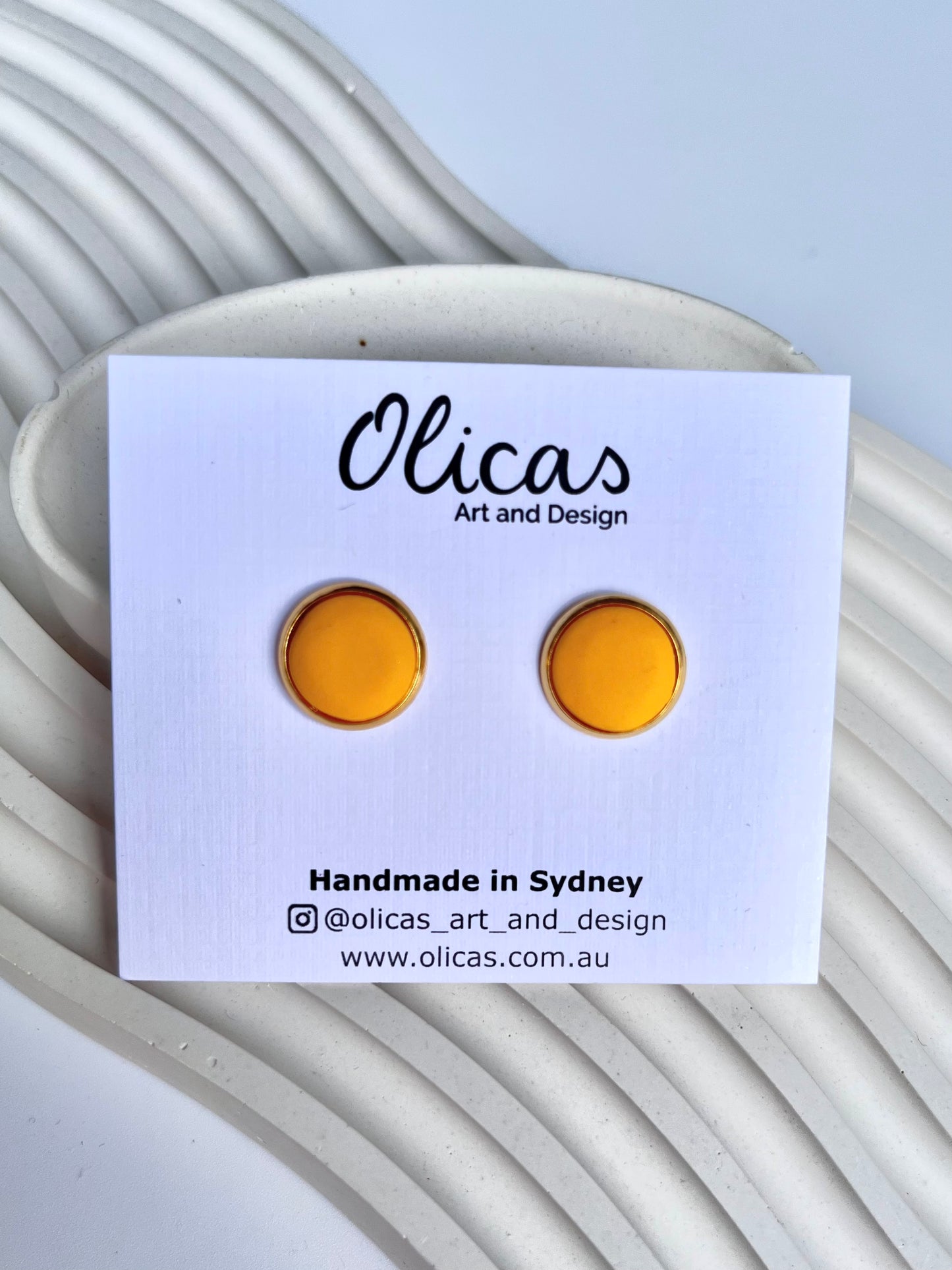 Mia Studs in Block Colours