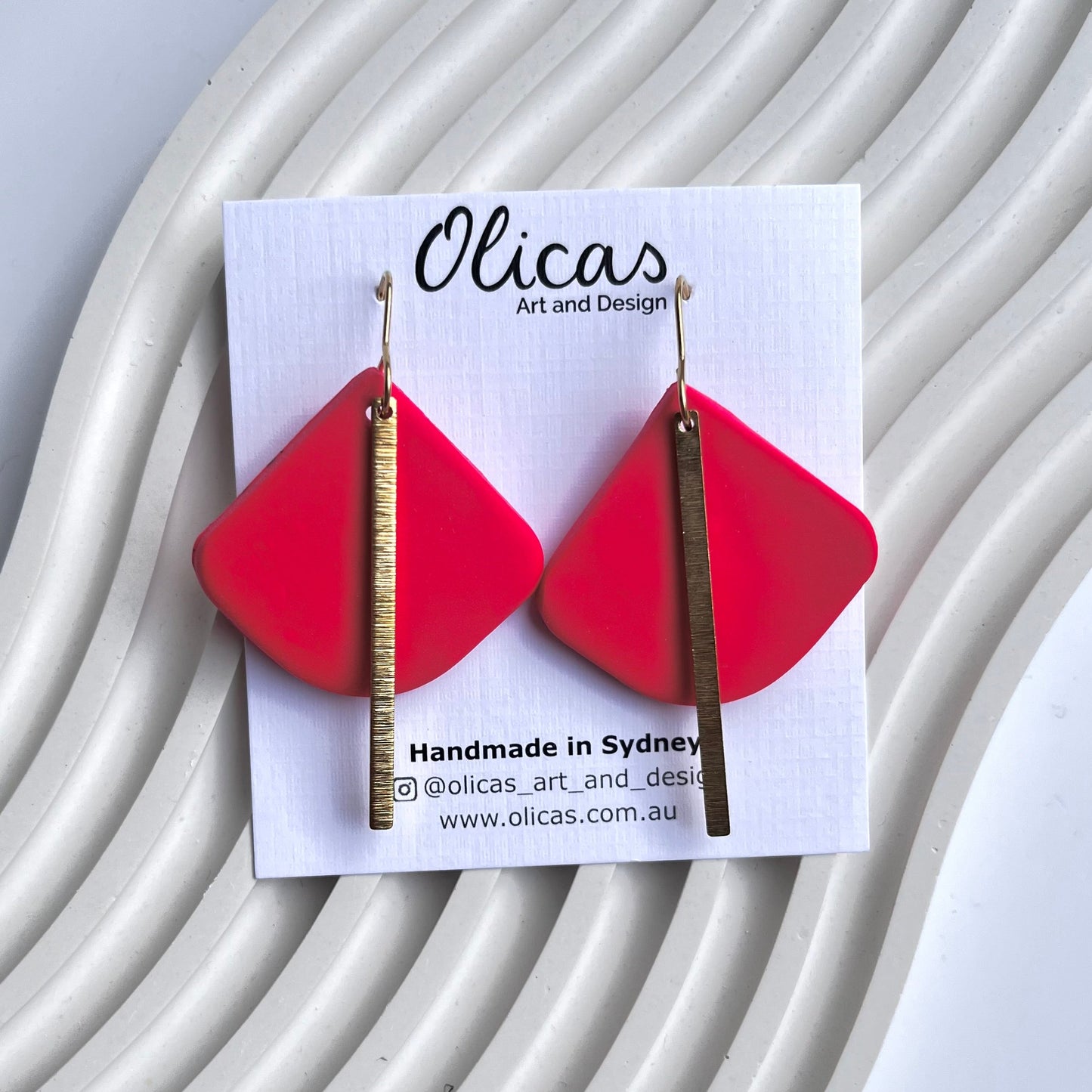 Lupita Dangles in Block Colours