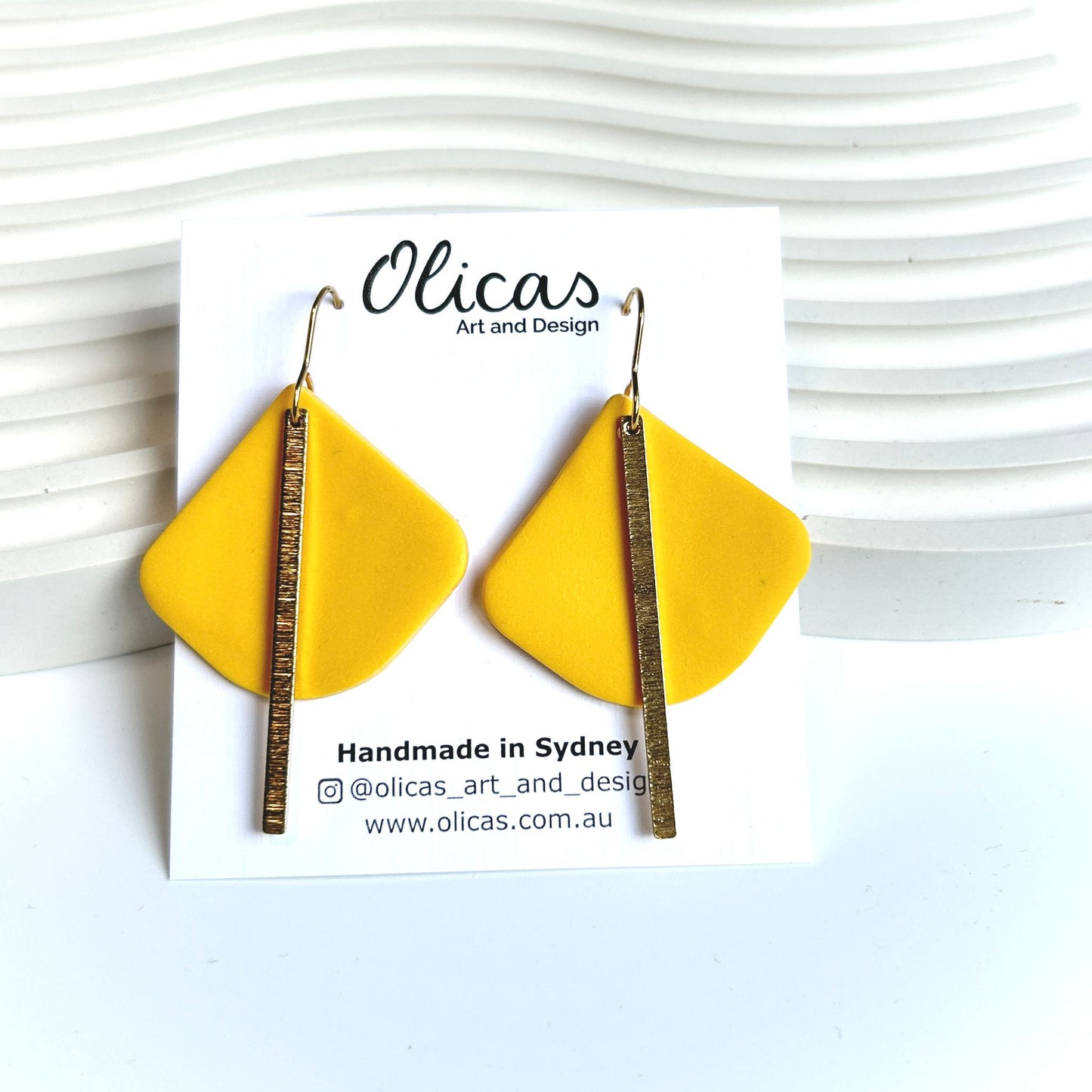 Lupita Dangles in Block Colours