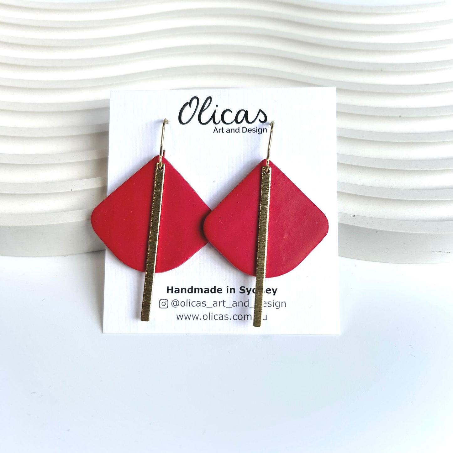 Lupita Dangles in Block Colours