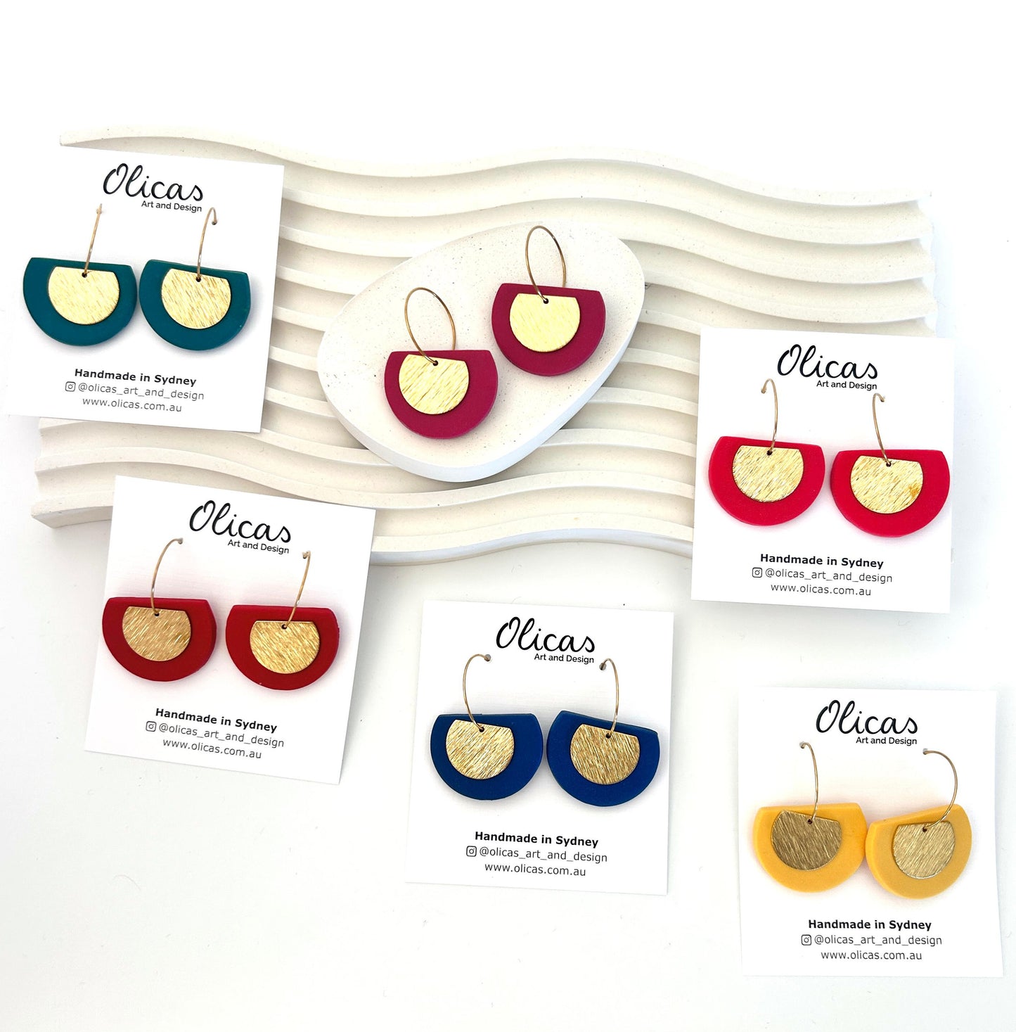 Wendy Dangles in Block Colours